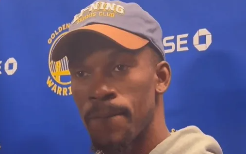 NBA常规赛，勇士主场111-124不敌老鹰。全场比赛，勇士前锋吉米-巴特勒首