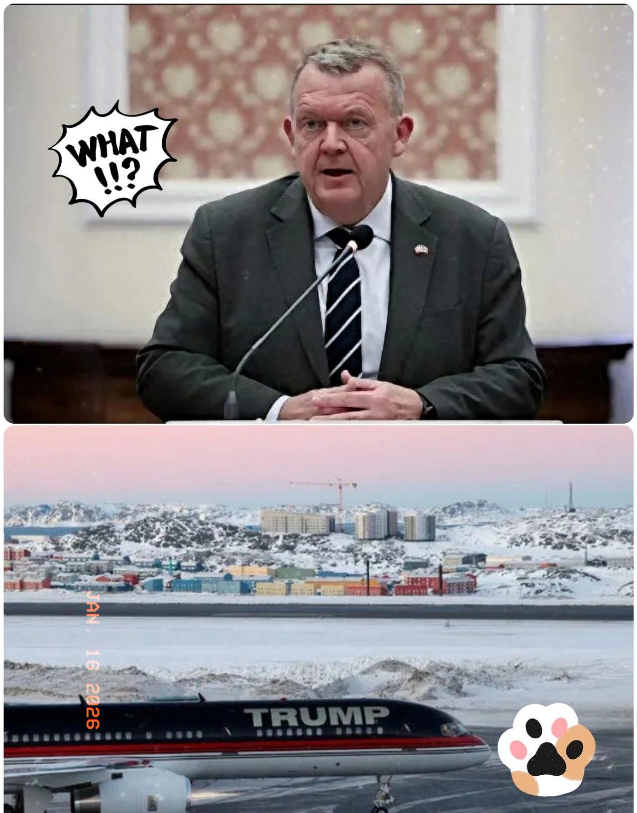 丹麦通知全球：不许东方大国上岛投资。1月15日丹麦外交大臣拉斯穆森与美国国务