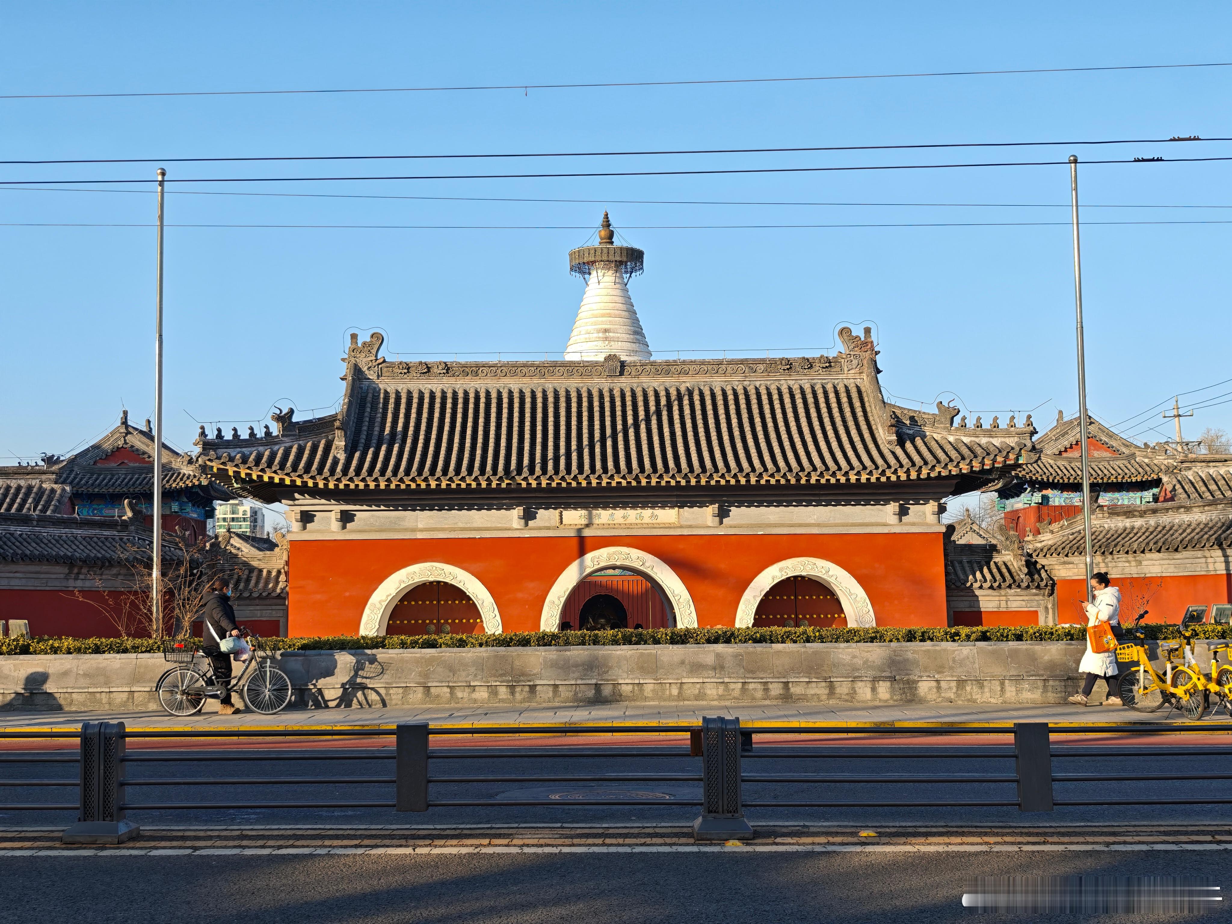 初冬的白塔寺摄影