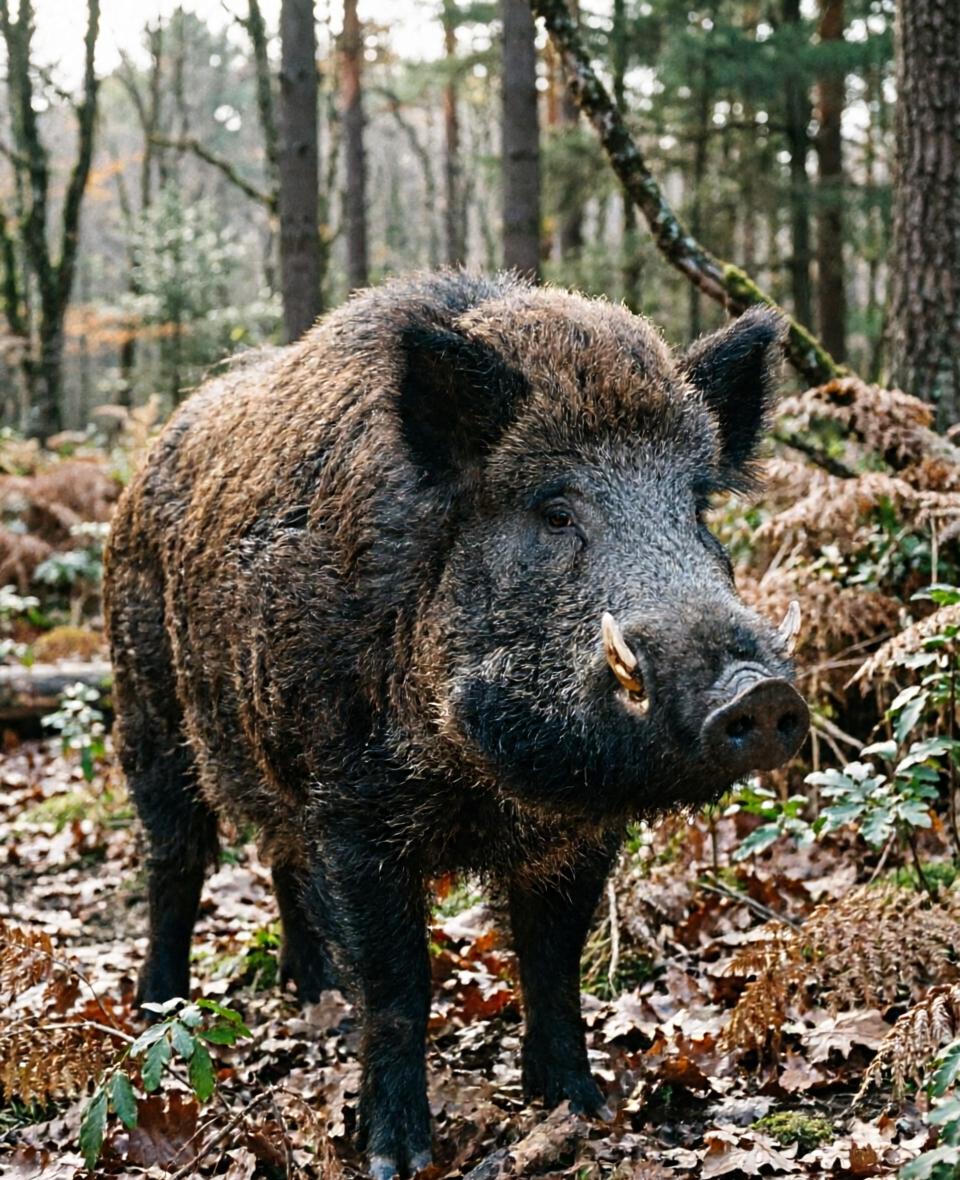 两狼进屯偷袭猪仔，偷情公野猪杀死一野狼这怪事就发生在咱村后山的老王屯！月黑风