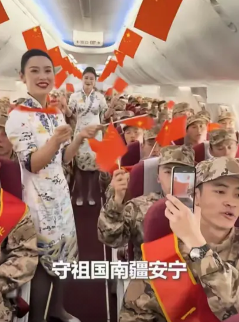 “海南航空赢麻了。”3月16日，一群刚入伍的新兵乘飞机飞往海口，怎料，刚一上飞机