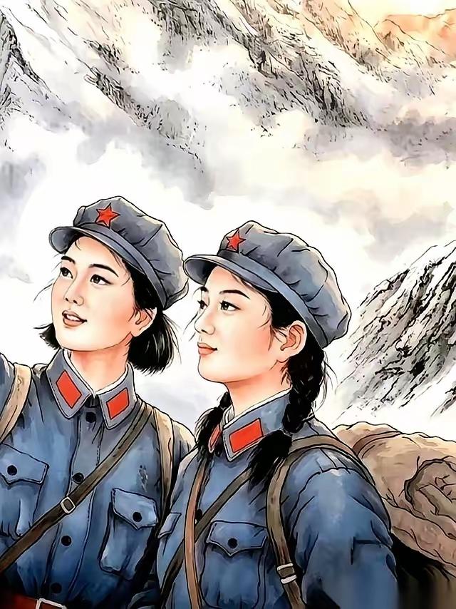 我不懂画，但喜欢第一幅画第一幅是一名工人画家画的后一幅是美院教授画的女红军，