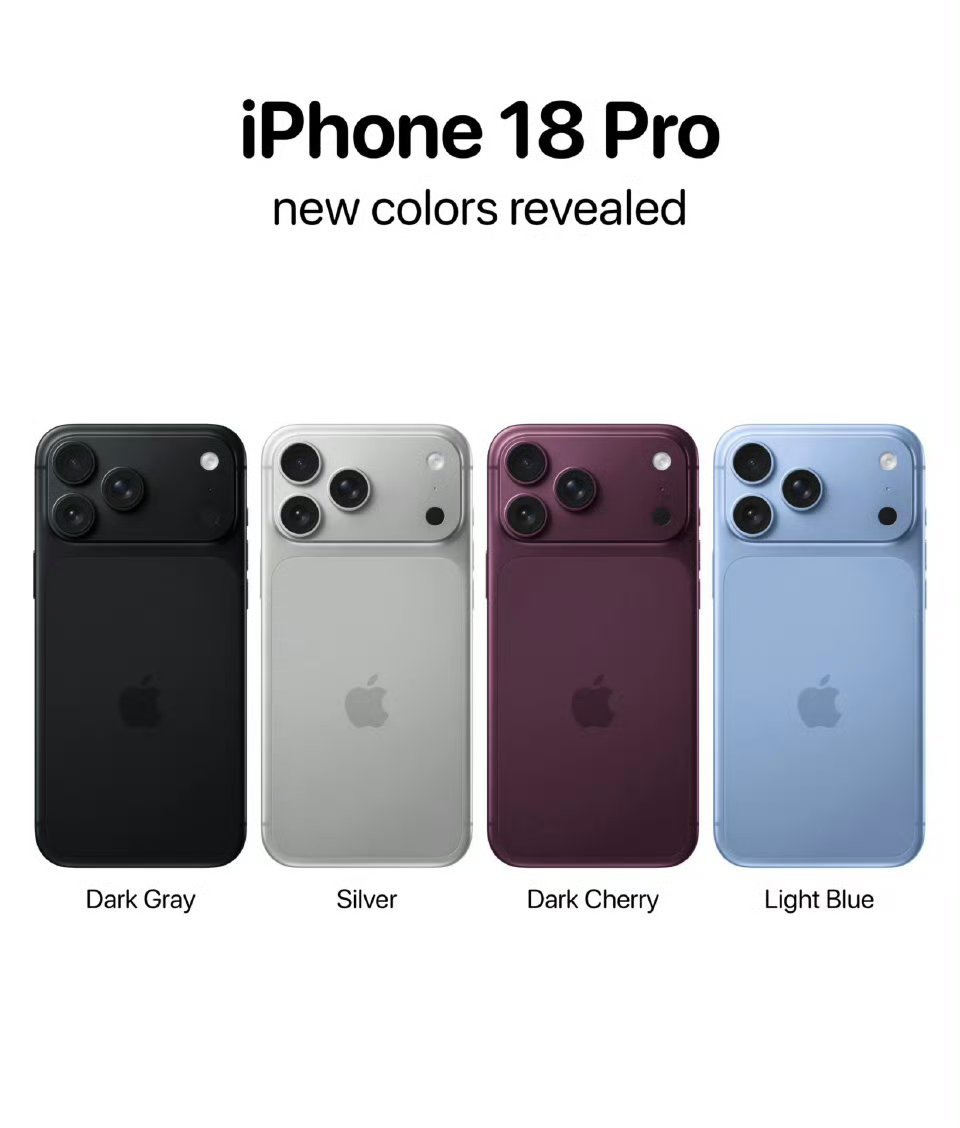 iPhone18Pro蓝色曝光好好好，买买买