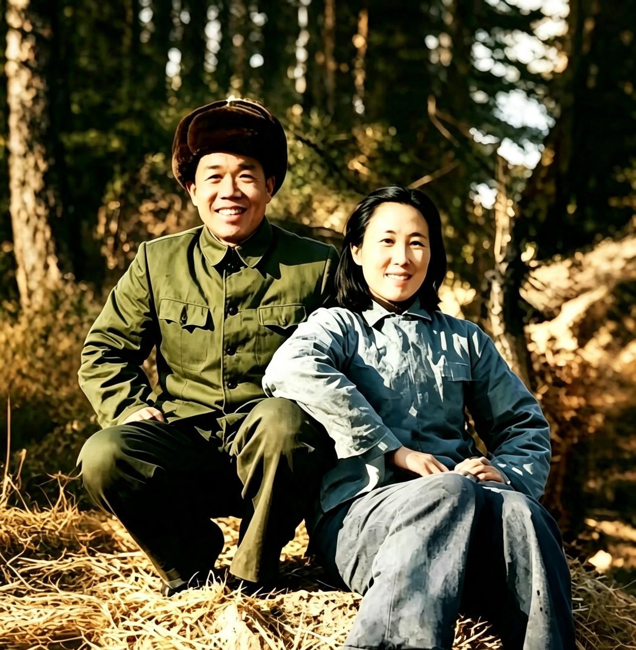 1943年10月，延安，韩先楚和刘芷在窑洞里结婚了。没有仪式，没有排场。几个战友