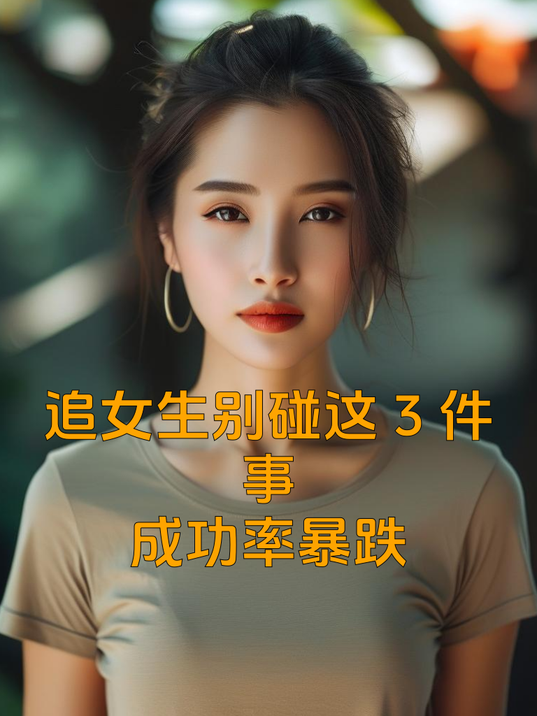 追女生别碰这3件事，成功率暴跌