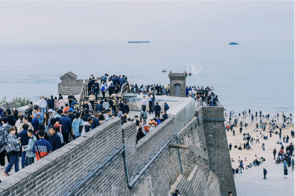 海里怎么修长城想到把长城修到海里的一定是天才这波操作完美诠释什么叫“化被动为主