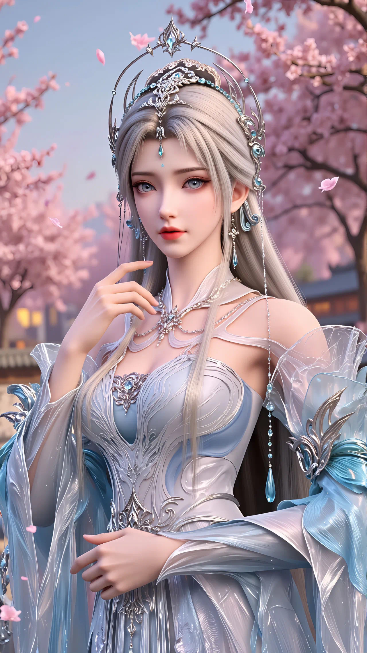 完美世界清漪仙子【精致美图】白发和黑发，大家更喜欢哪个颜色呢？国产动漫​​