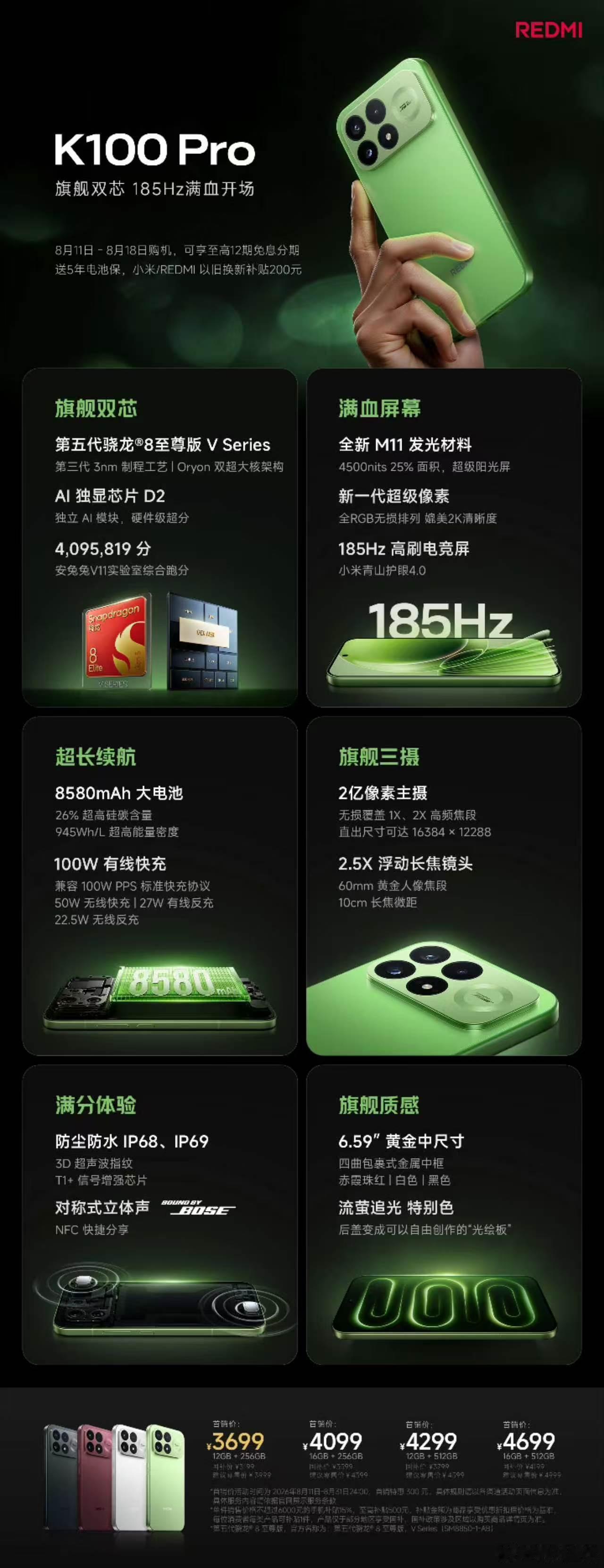 REDMIK100系列发布会总结来了，REDMI保持了快节奏加狠货的状态。不仅