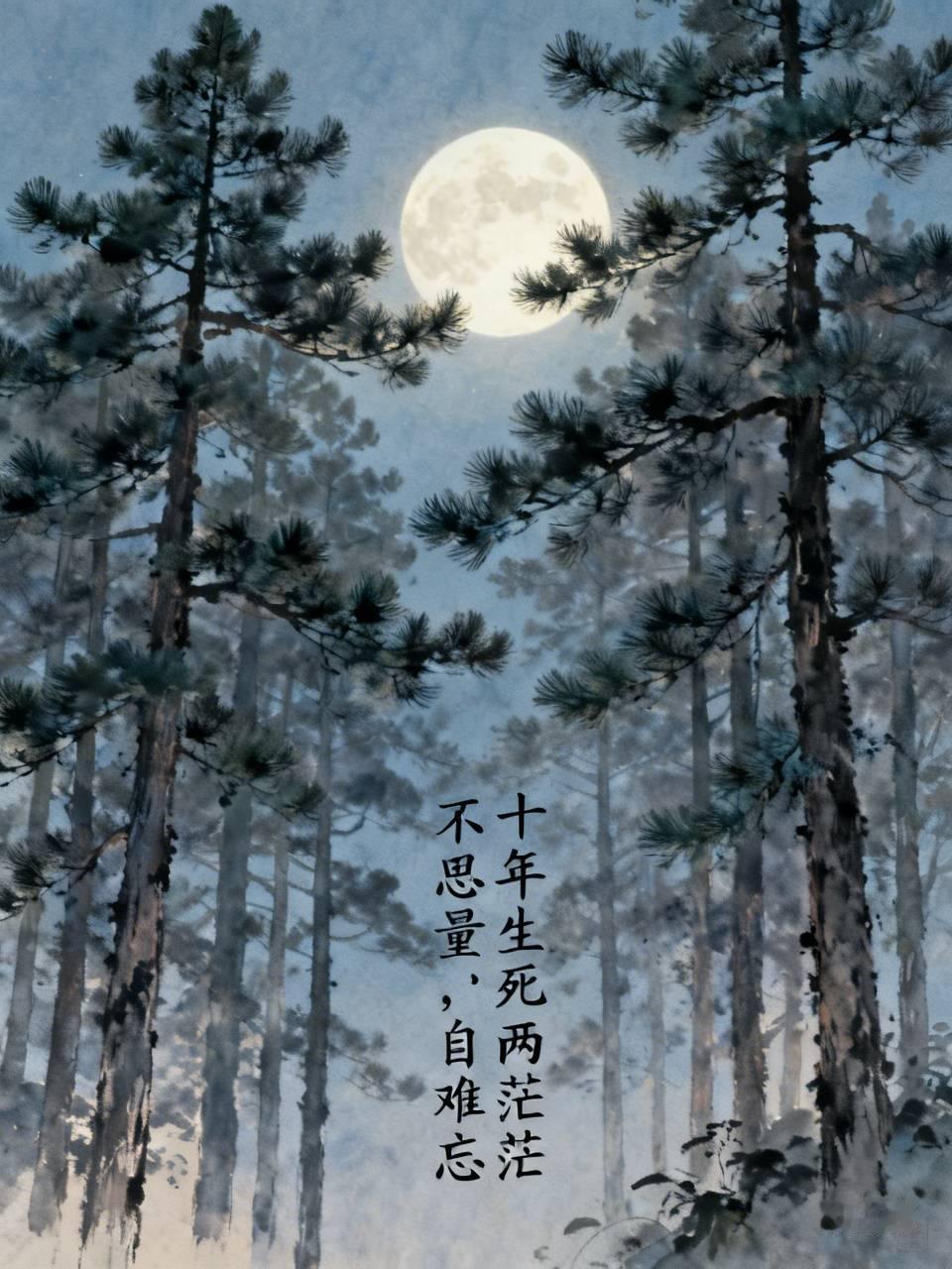要说苏轼最深情的作品，非《江城子·乙卯正月二十日夜记梦》莫属。写这首的时候，