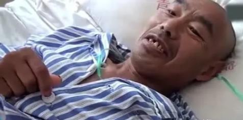 黑龙江4名老人惨被割掉睾丸，事后当记者询问时，老人含糊的回答说：“他说要我的篮子