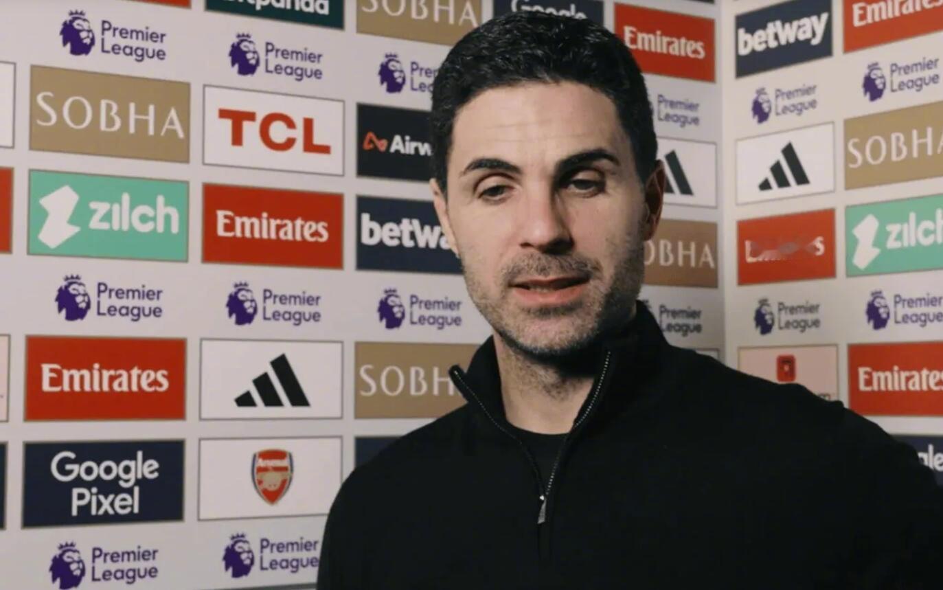 阿森纳2比0布伦特福德赛后，阿森纳主帅阿尔特塔接受俱乐部电视台的采访。“阿森纳