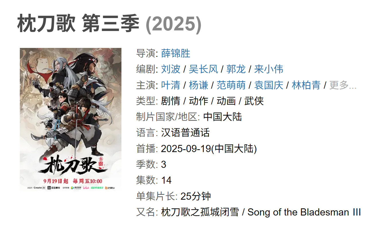 超级推荐这部动画片战斗场面实在太精彩了全都是高速动作对战而且武功都非常有特色有如