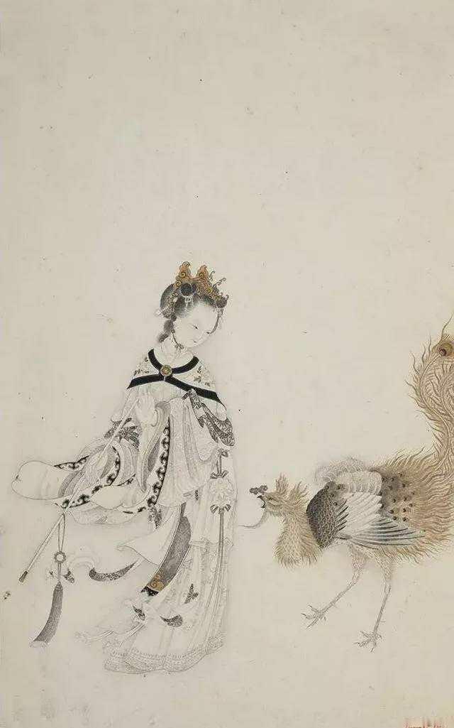 清顾见龙人物册。顾见龙（1606-1687年后），清代宫廷画家。字云臣，自号