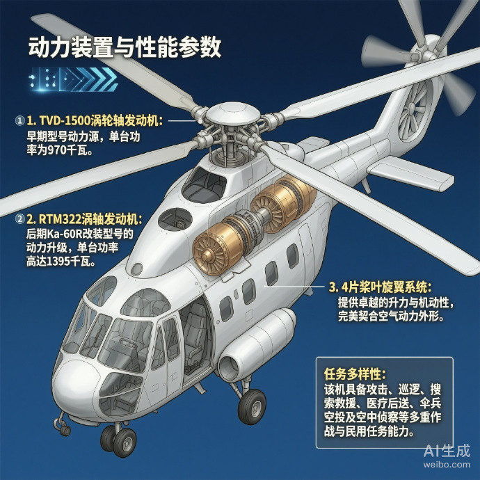 军事ai新视野俄罗斯Ka-60“逆戟鲸”直升机Ka-60“逆戟鲸”（Kasat