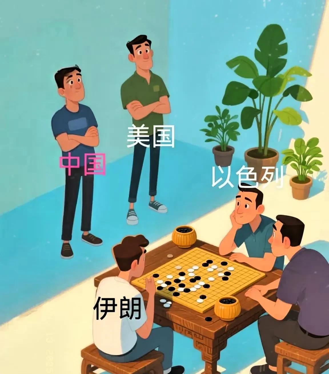 老毛子和伊朗都认为自己是棋手，后来发现自己只是棋局中的一部分，老毛子还发现，东方