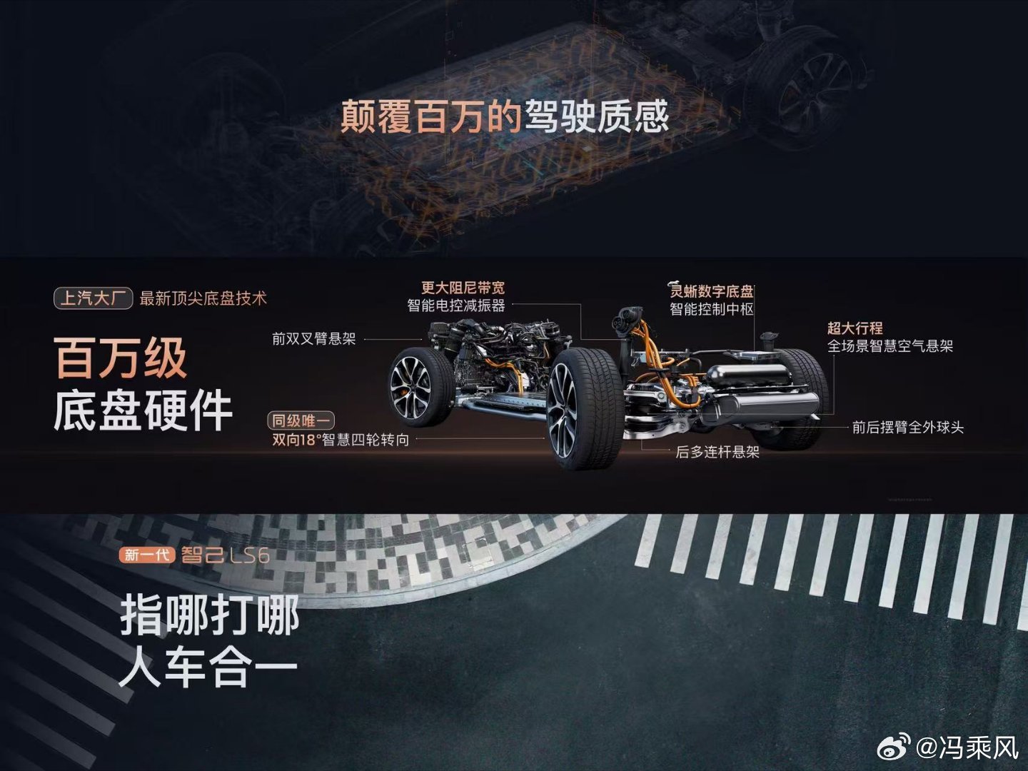 底盘这块，智己是有发言权的，我刚在青岛开了几天智己L6，确实很强！LS6虽然没试