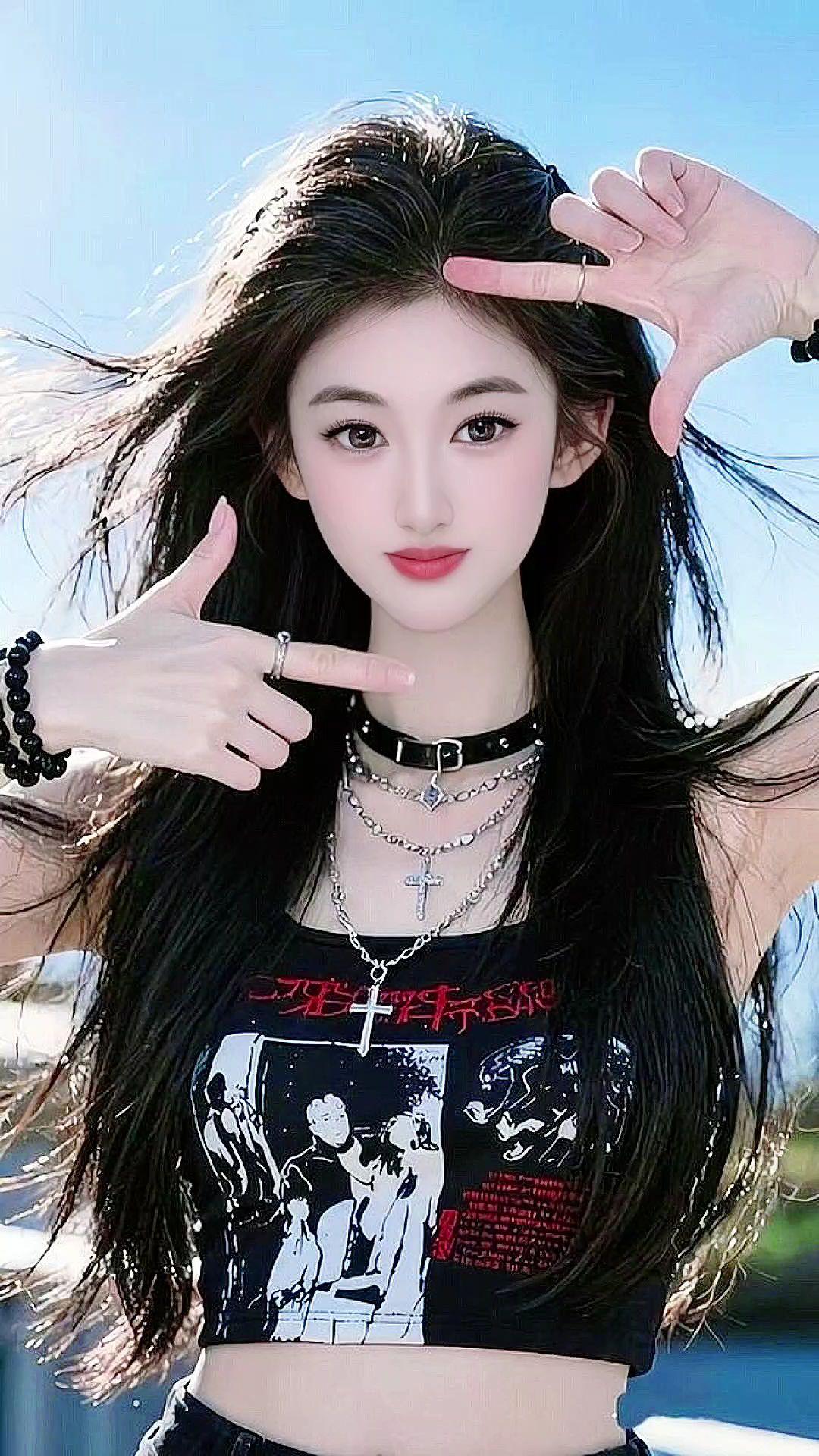 气质美女甜美女孩好看的小姐姐心动的感觉元气少女