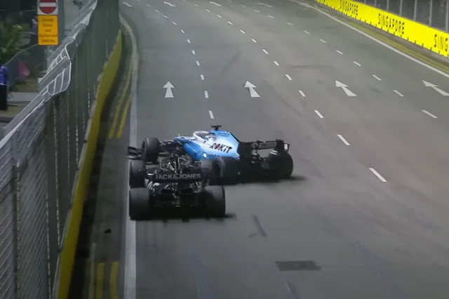 F1冷数据拉塞尔在参加过的5场新加坡大奖赛，全部遭遇过至少1次撞车事故2019