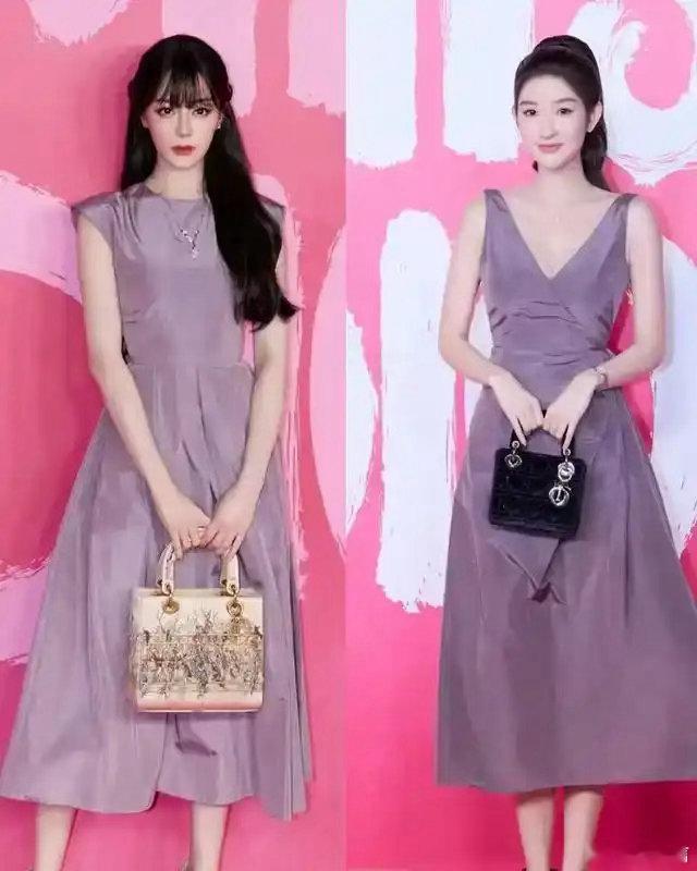 王玉雯撞衫迪丽热巴，本以为是神仙打架，没想到是太阳碾压了月亮​​​