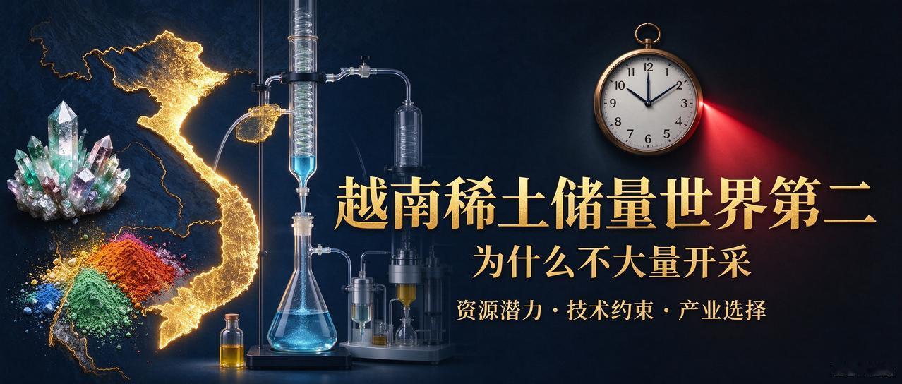 越南稀土储量世界第二，为什么不大量开采？先把"储量第二"这事掰正一下：这是个