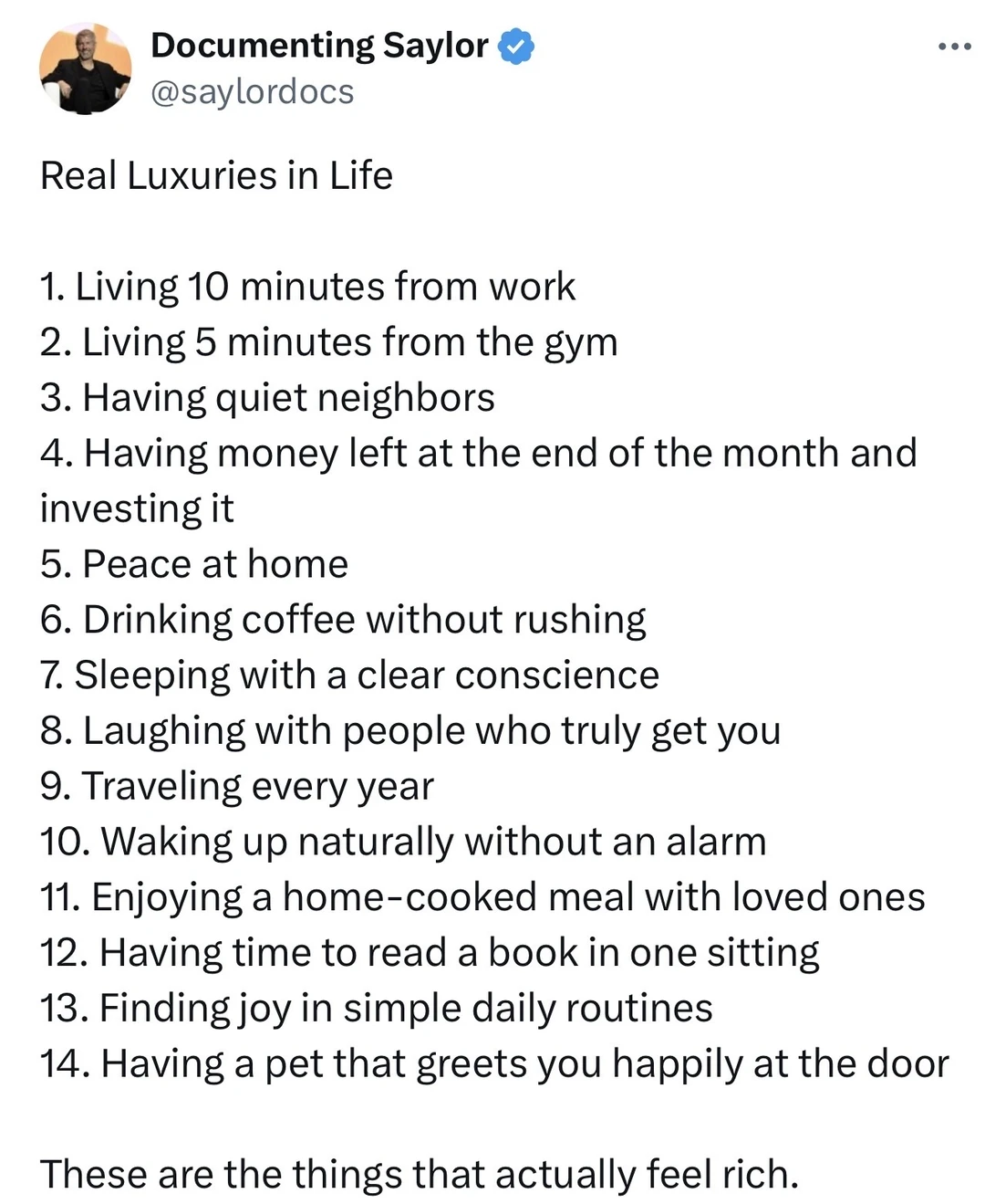 其实我们已经过上了顶级生活