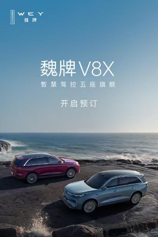 一车抵四车，魏牌V8X这预订权益看得我都心动了魏牌V8X今天正式开启预订，20