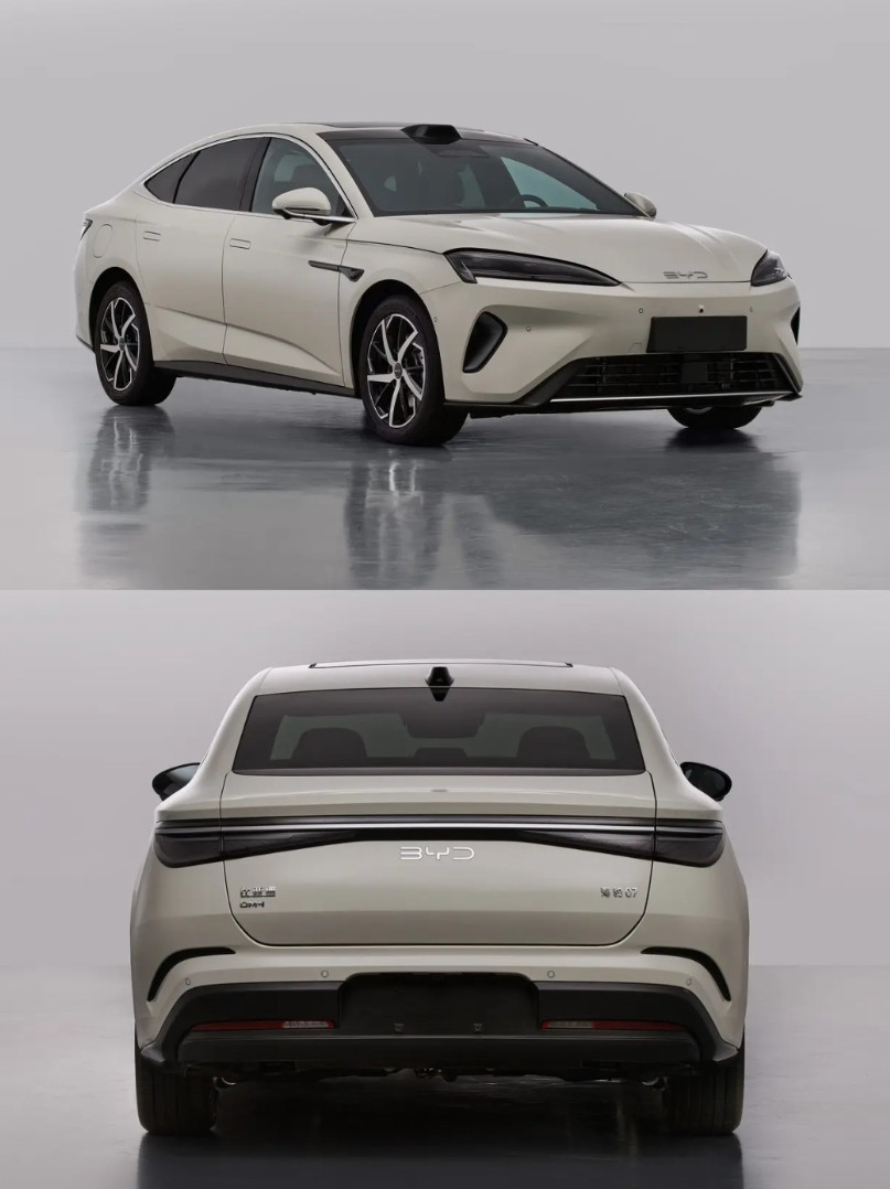 比亚迪新款海豹07，变帅了还带激光雷达长：4995宽：1900高：1495