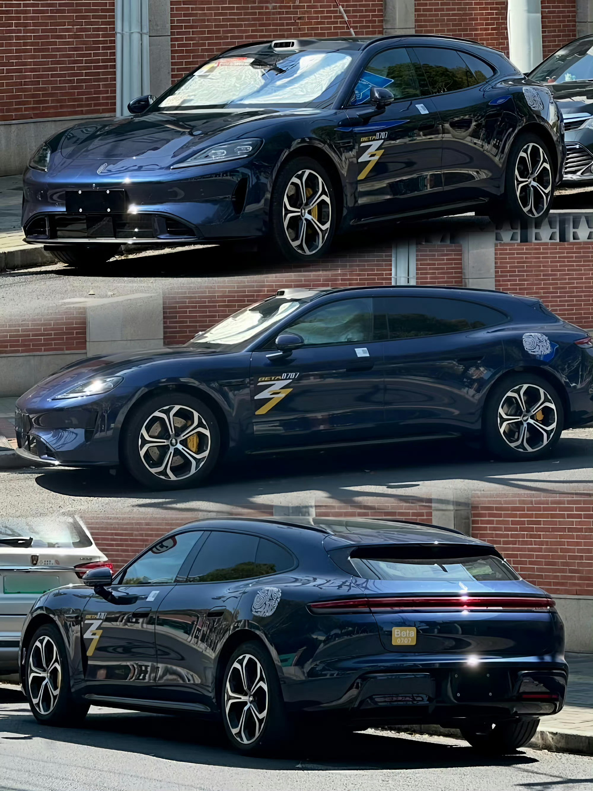 尚界Z7T实拍出来了帅是真的帅啊。这后屁股真好看啊，无法拒绝的猎装车