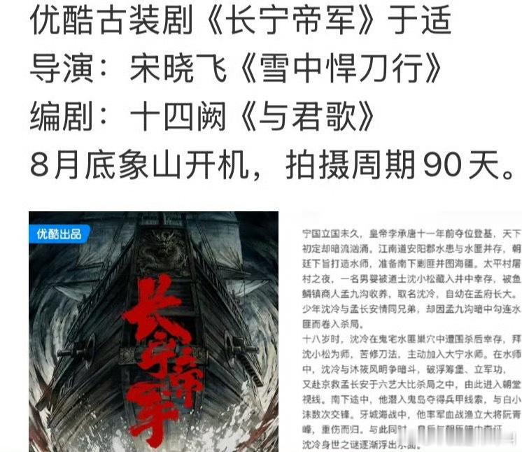 于适要来演电视剧了