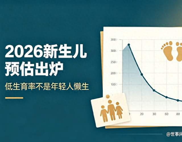 生育大局已定, 2026新生儿预估出炉, 低生育率根本不是年轻人懒生