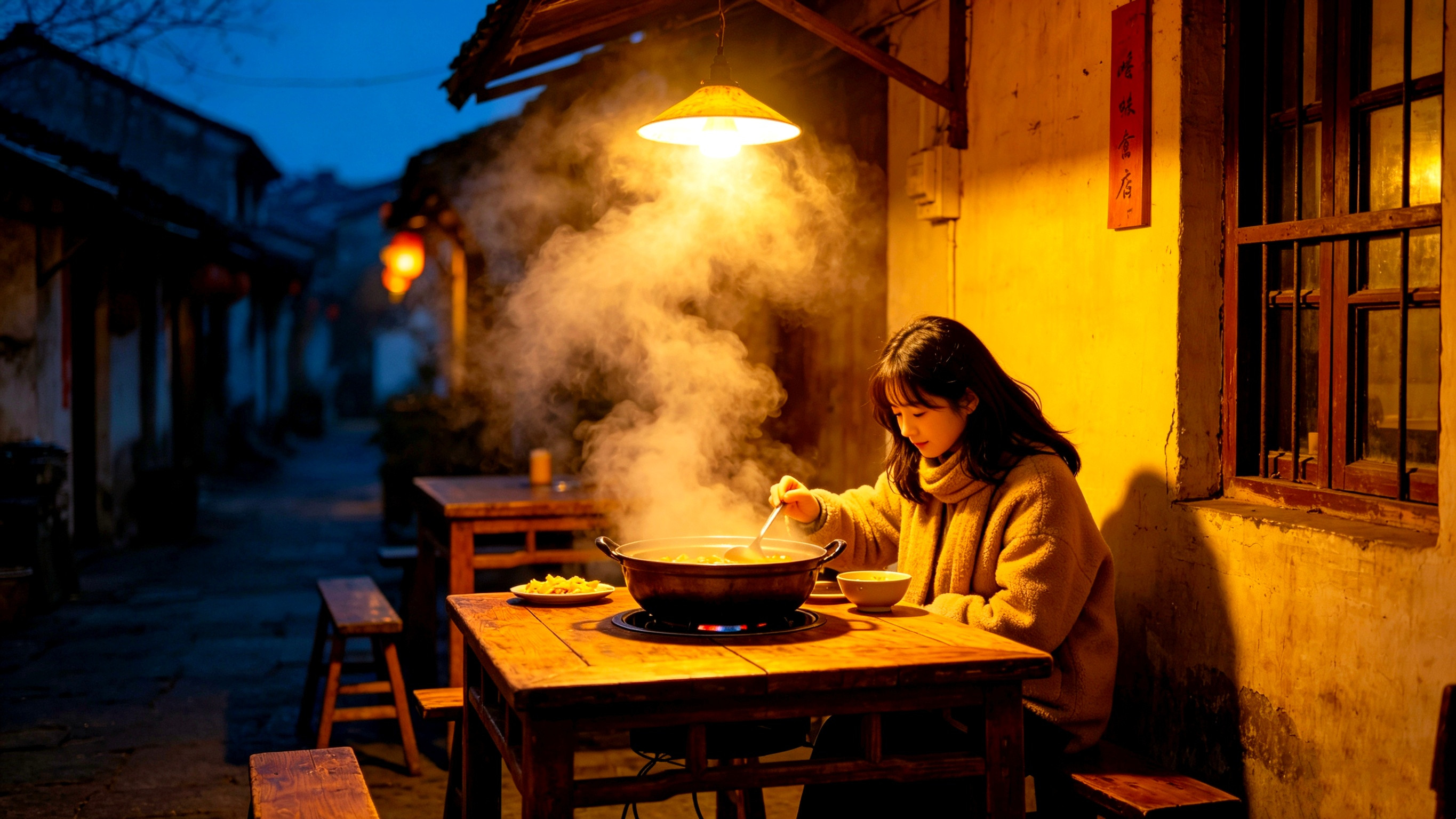 微小说大赛烟火剧场《暖锅》暮色四合，巷口老锅店的热气，裹着骨汤香漫了整条街。老