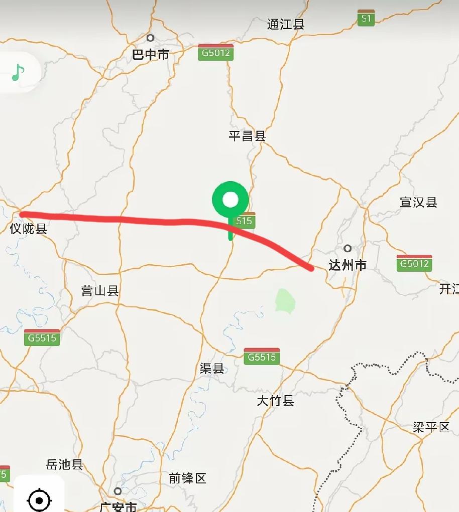 如果当初营达高速不走营山，而是走石梯石桥到平昌响滩、仪陇马鞍、金城直通成巴高速会