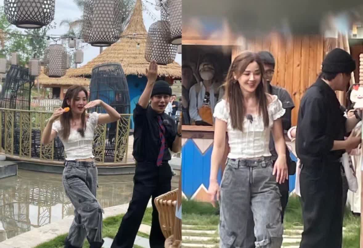 成都偶遇阿Sa阿Sa现身成都天府橘乡录节目，本人又美又瘦，身材绝了，完全看不