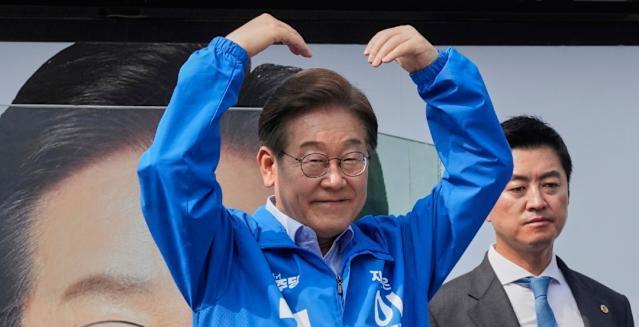 李在明放大招：让我当总统，大家都安全韩国大选临近，共同民主党候选人李在明放了一