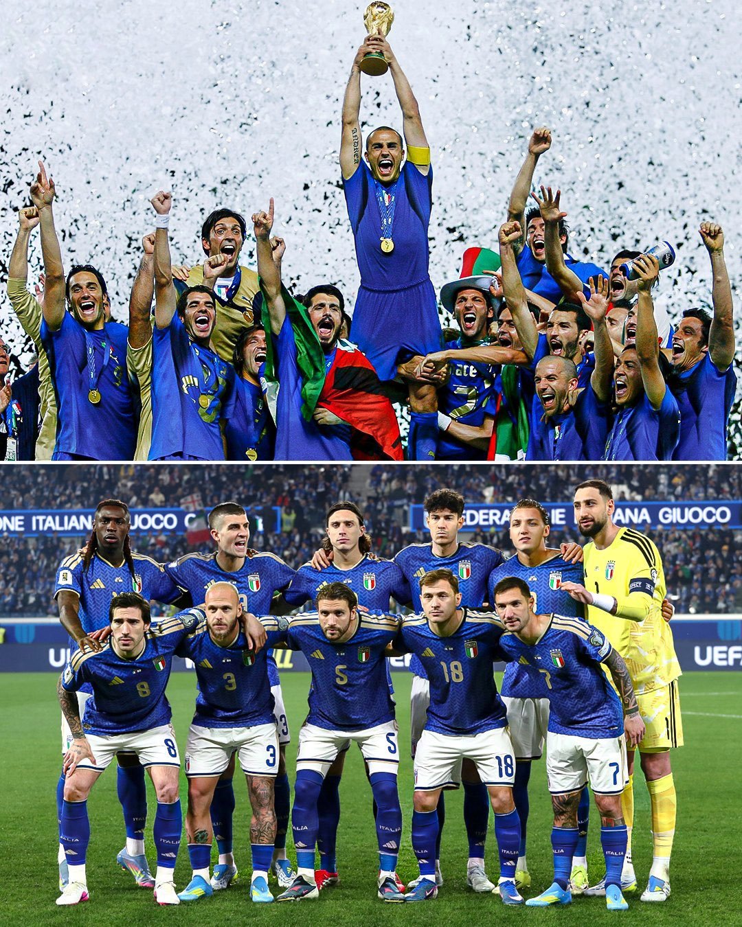 虽然但是，21世纪以来，拿过两次以上大赛冠军的球队，只有3只：1、西班牙：一次世