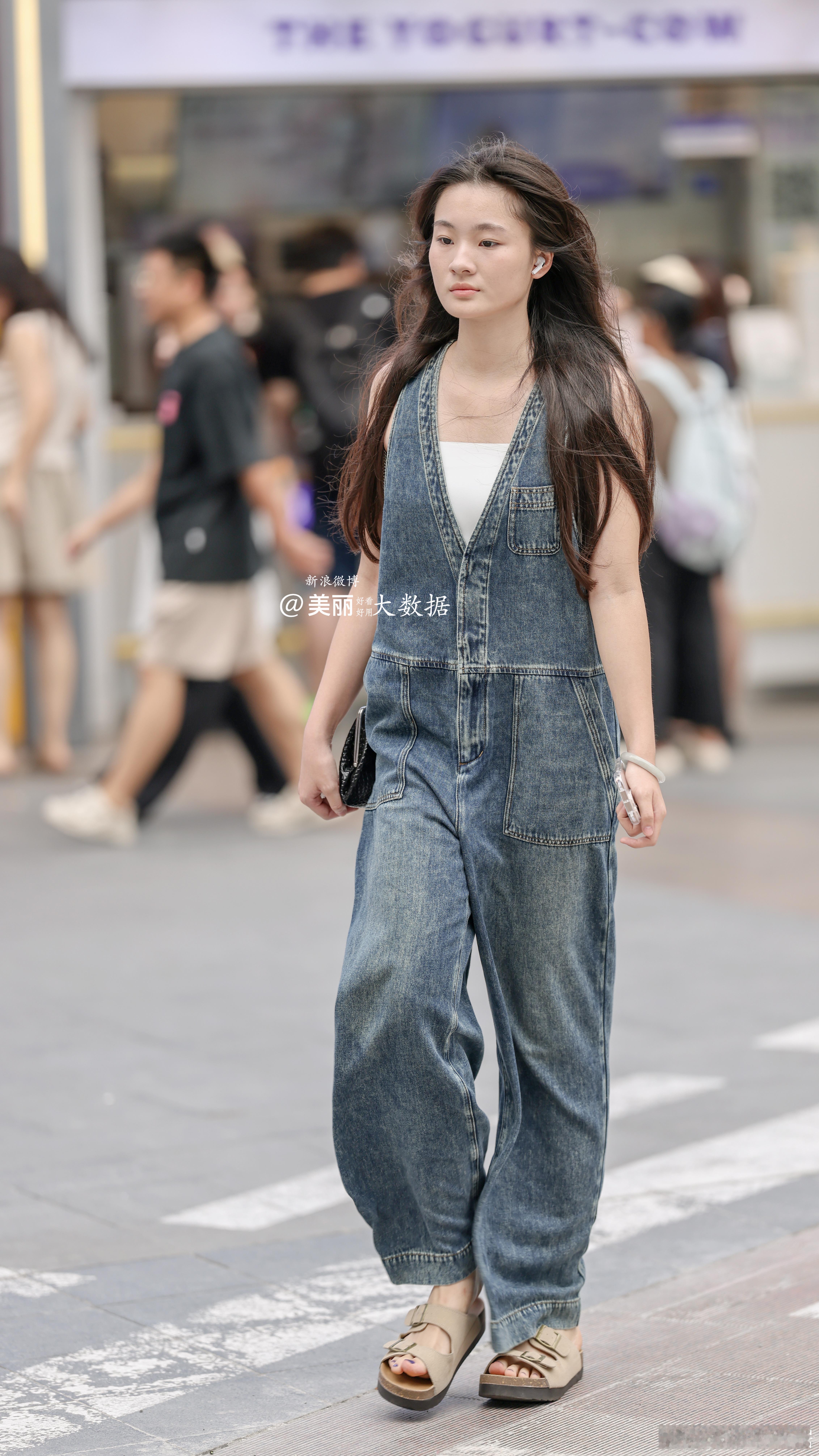 牛仔🤠服装。街拍