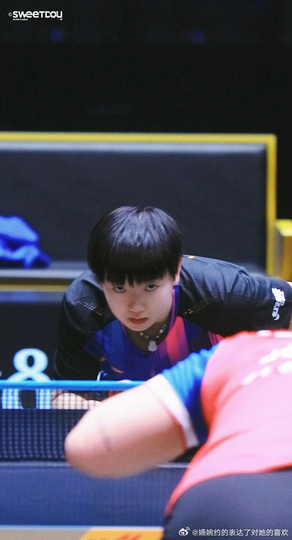 这张拍的是这次愚人节看到我觉得最好的👏👏👏👏孙颖莎