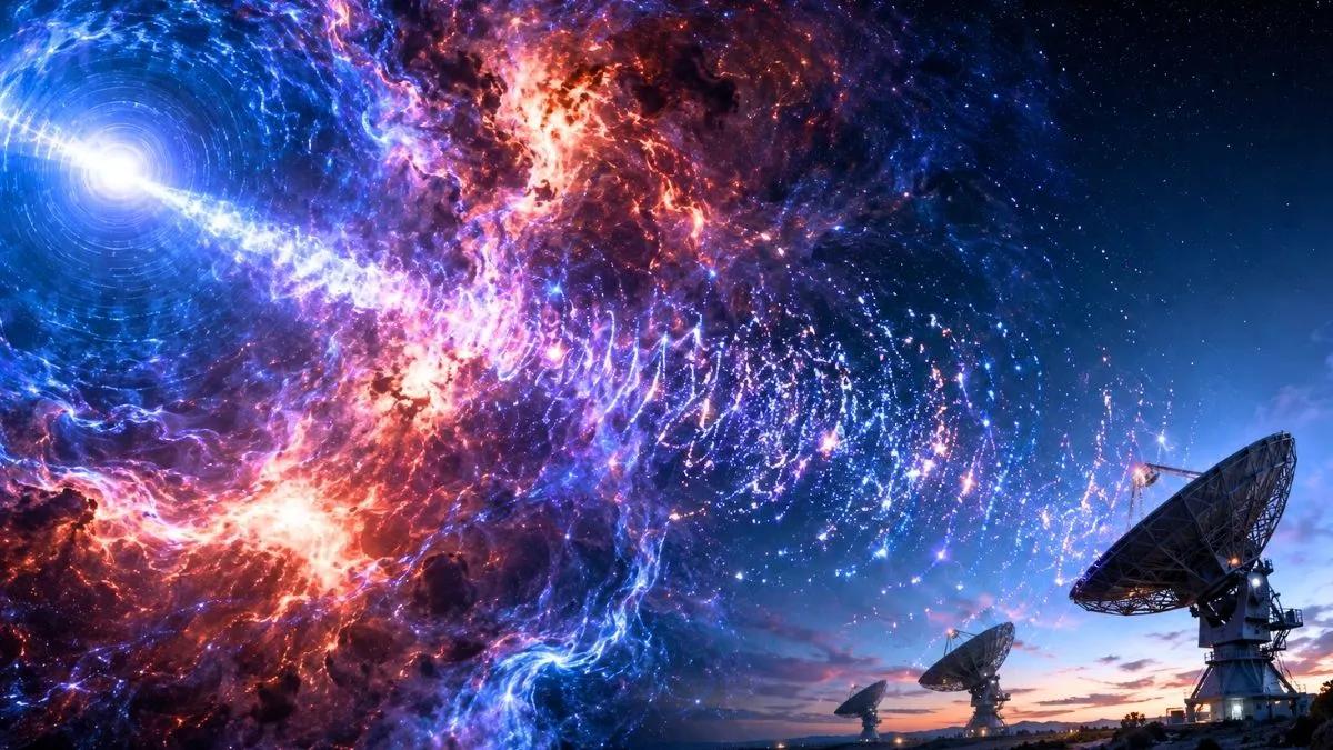 【来自100亿光年外的遥远星光，被银河系看不见的星际乱流给扭曲了】在100亿
