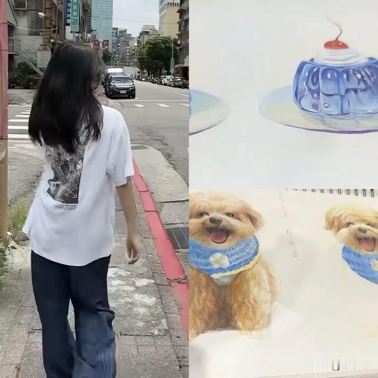 小菲带娃太真实！玥儿画的小狗萌翻了，这才是带娃的正确打开方式～最近小菲在湾湾带