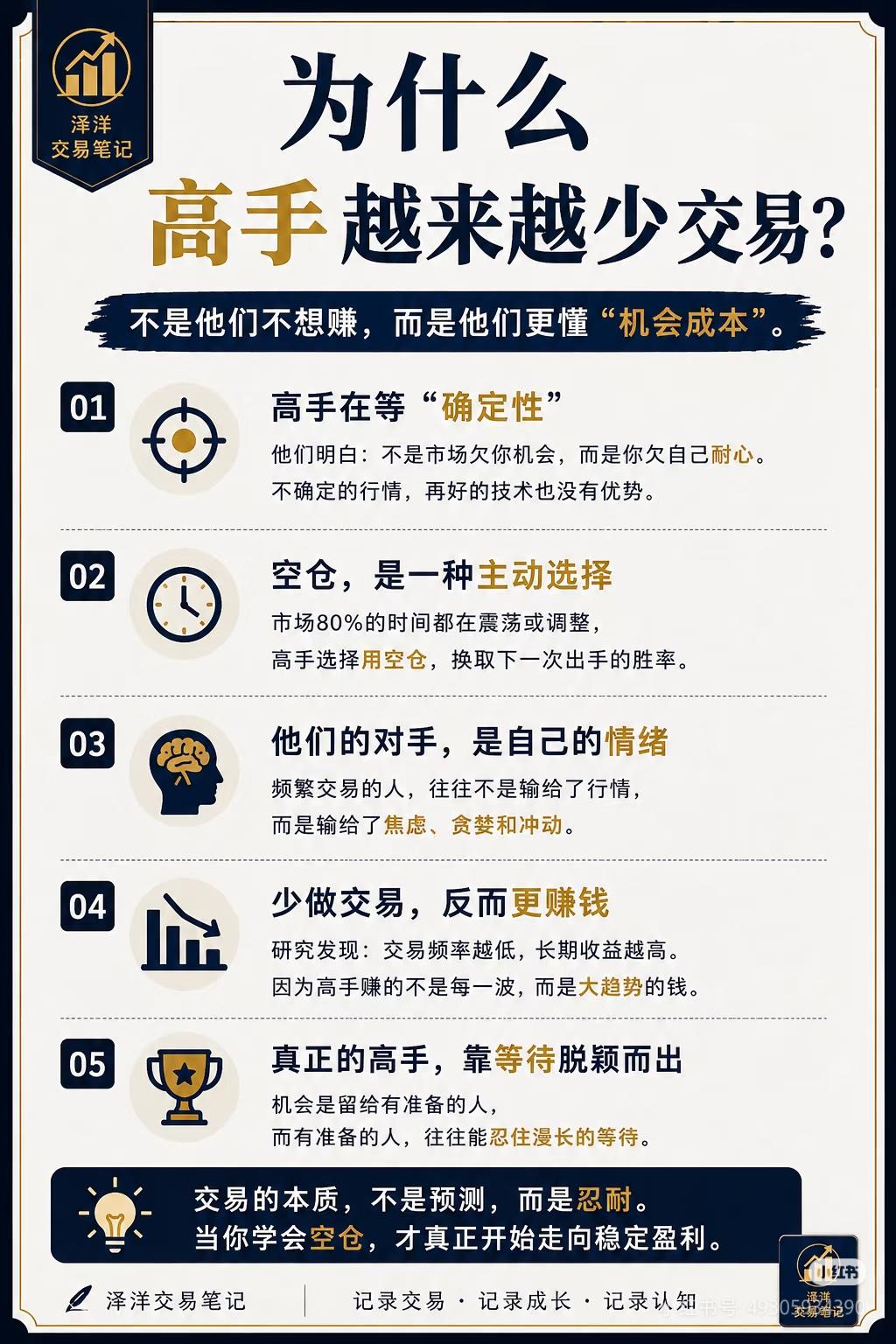 总频繁操作频繁亏钱？看完才懂高手都在减少交易。查理·芒格说：好机会不会频繁