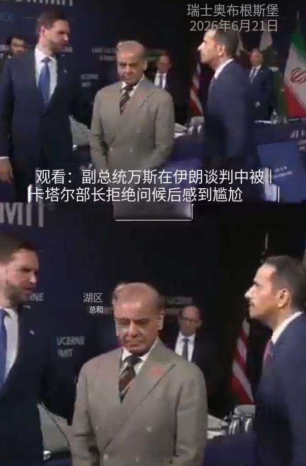 万斯真是个大冤种，这次他作为美国代表团的首脑，去瑞士参与美伊谈判，却当众