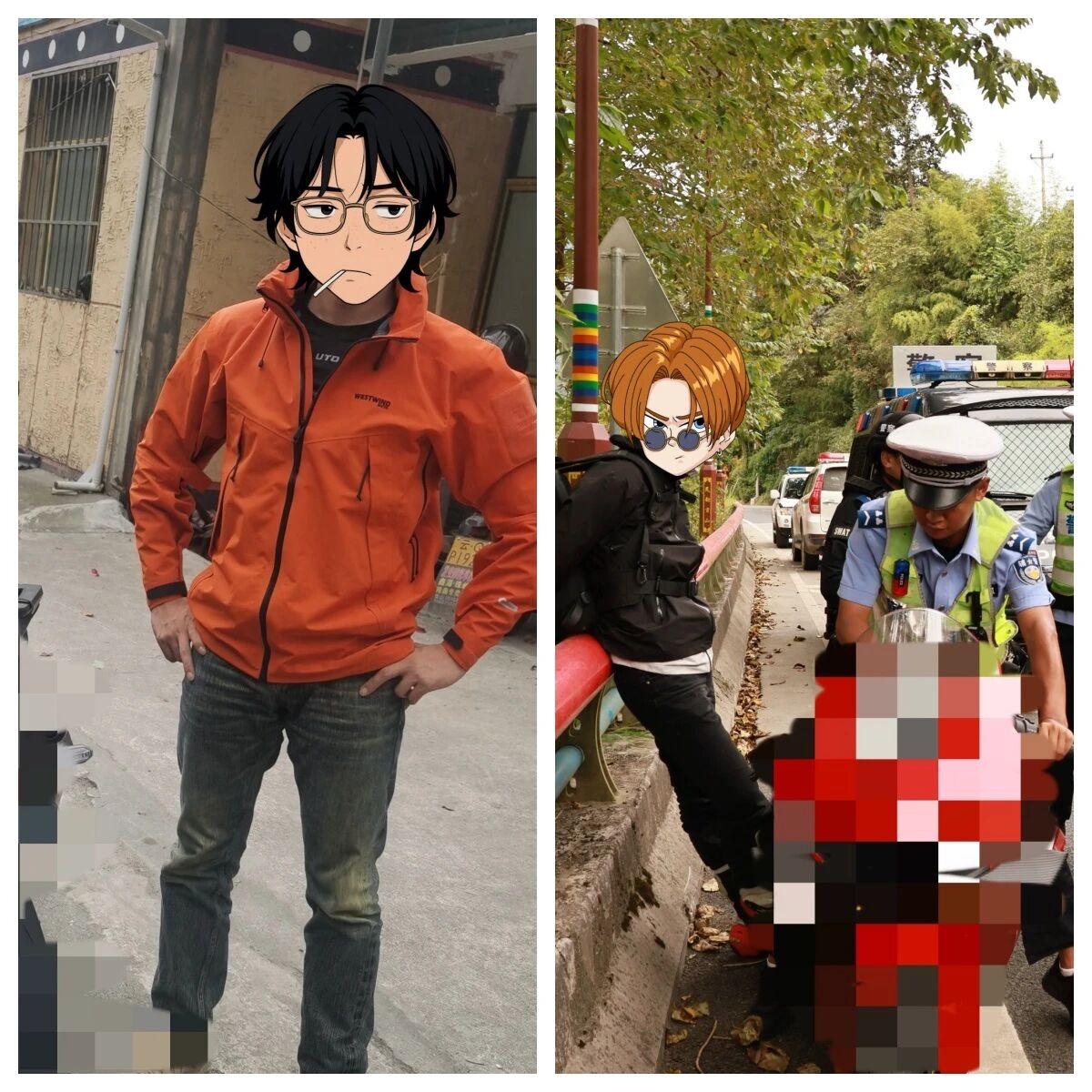 两名来自广东的骑士大V在云南怒江多次冲卡，拒绝接受检查，双双被抓，现在面临扣车