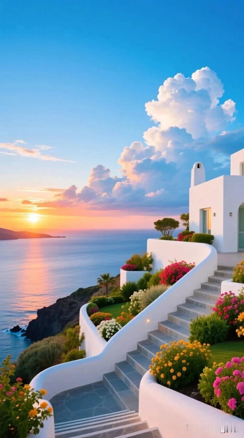 上联:云卷云舒天作画下联:花开花落地为锦横批:天作之合