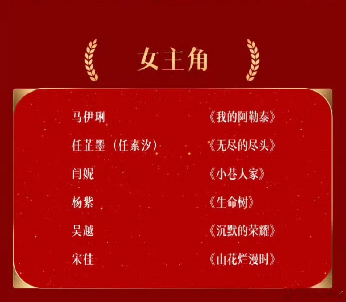 第33届金鹰奖刚刚和业内朋友聊天，说今年金鹰奖女主超级大年！视后很可能会产生双黄