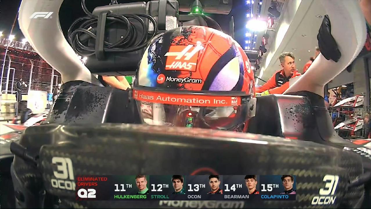 拉斯维加斯排位赛Q2是一场活久见的全雨胎的较量，蓝色全雨胎少见地被全场车手使用。