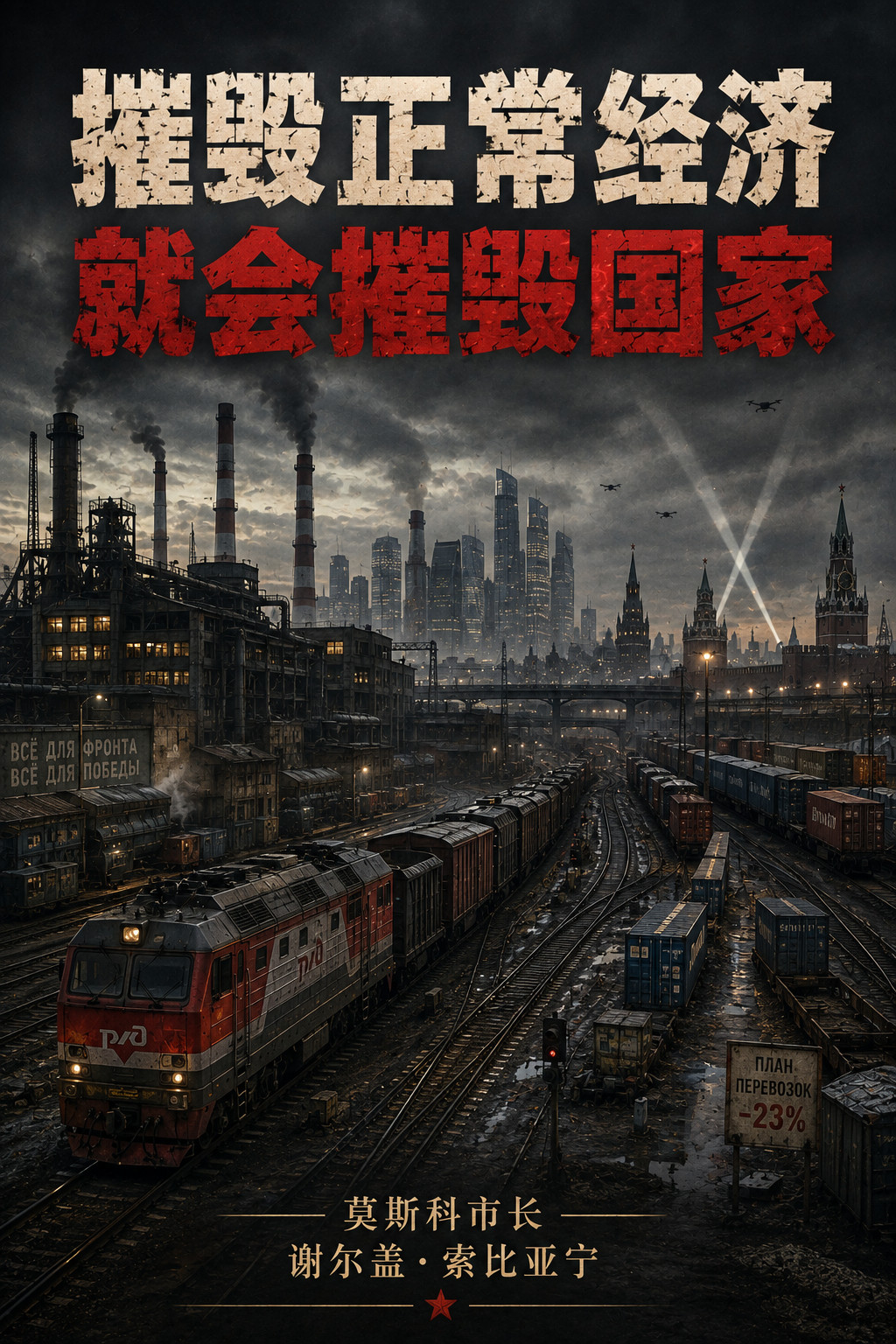 索比亚宁：不能让整个俄罗斯经济完全转入战时模式据国际文传电讯社（Interfax