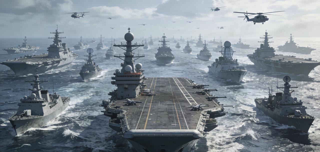 关于部分网友认为百艘舰艇集结易被偷袭致半数损失的问答提问：百艘舰艇大规模集