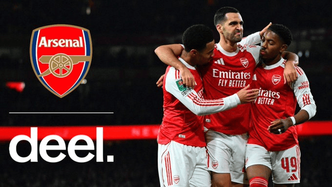 阿森纳和DEEL签订的袖标赞助为1800万一年, 奖金为700万一年