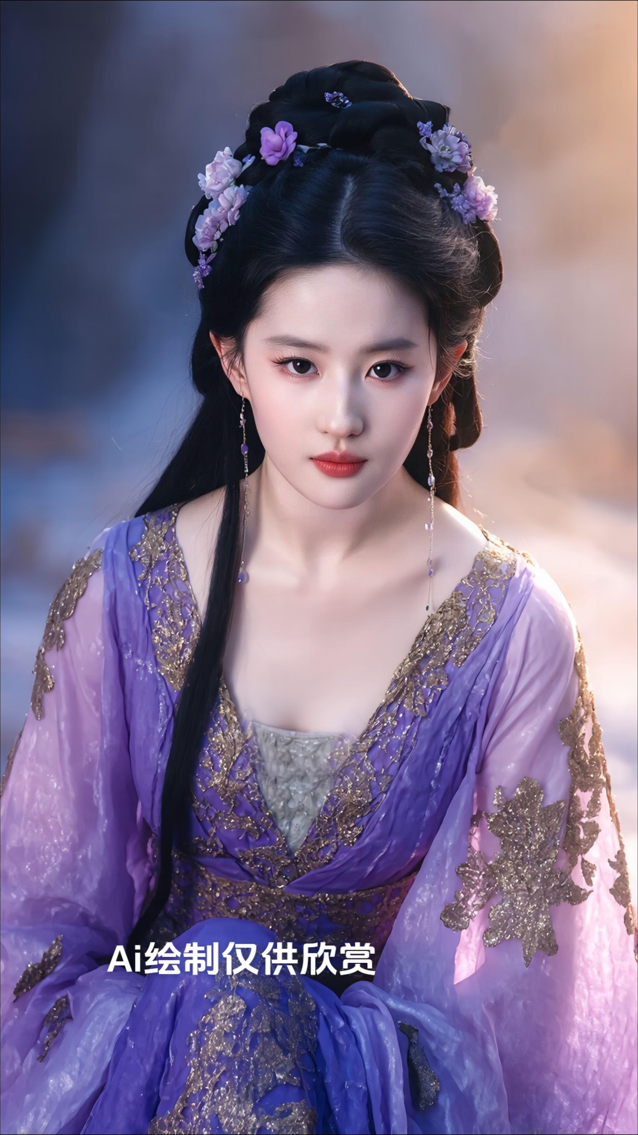 紫色古风也美爆了