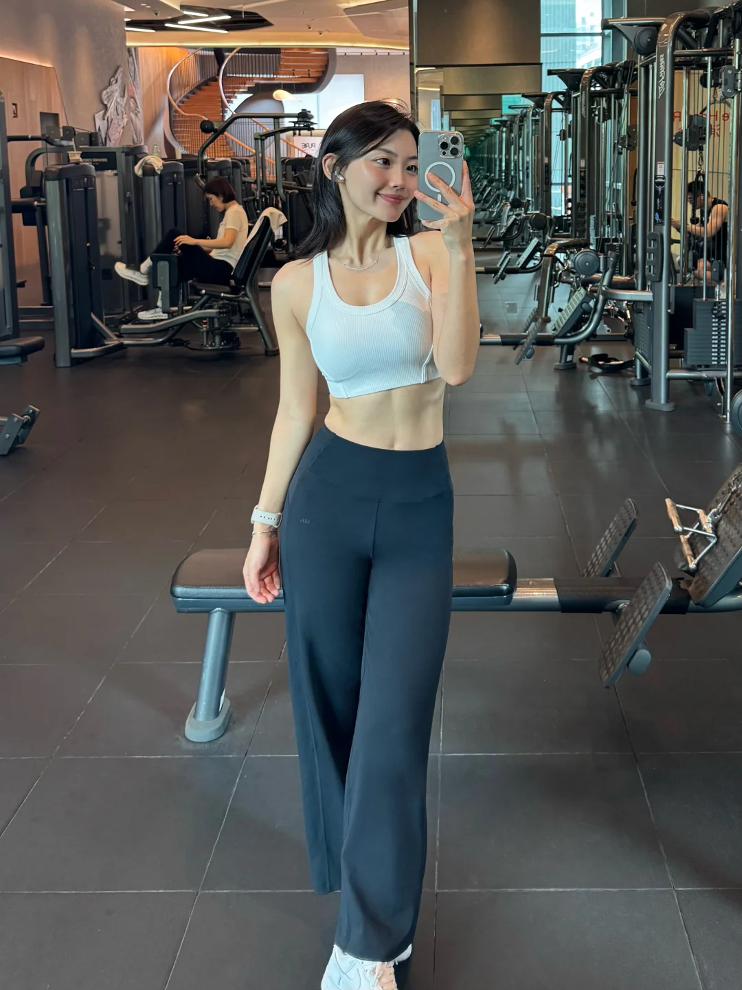 健身跟这条阔腿裤锁死了！！